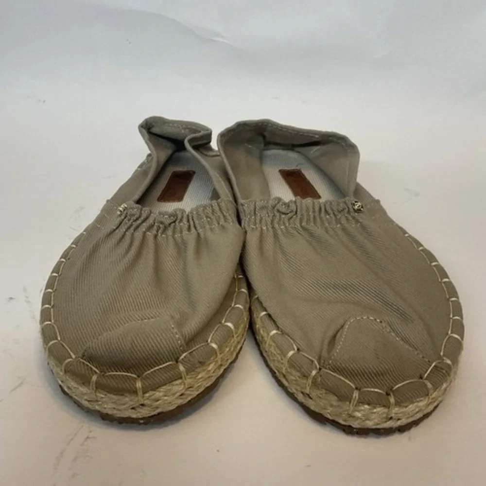 NWOB Brujilda Ivory Canvas Round Toe Slip On Espadrille Comfort‎ Shoes Women 8